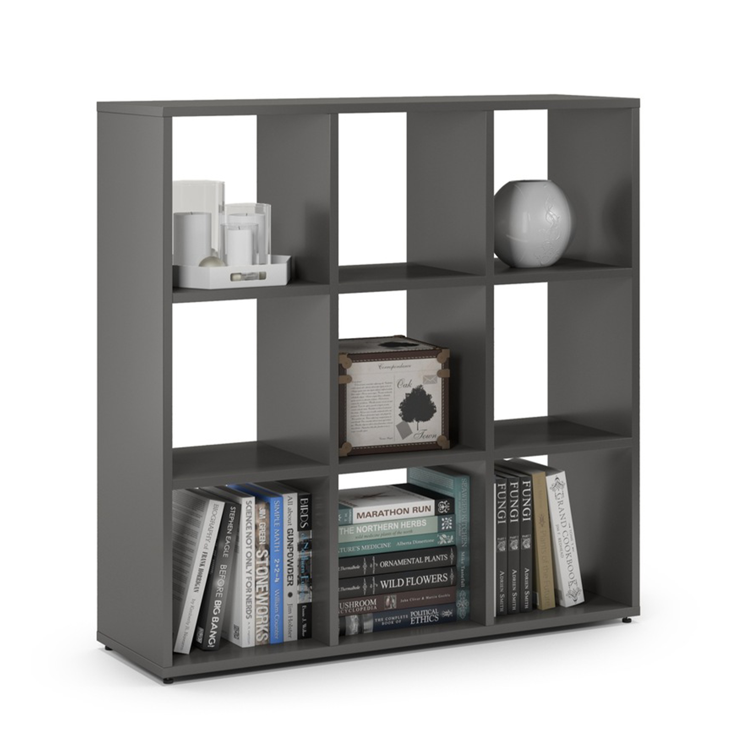 Regał Modułowy 3.3, Komoda Grafit