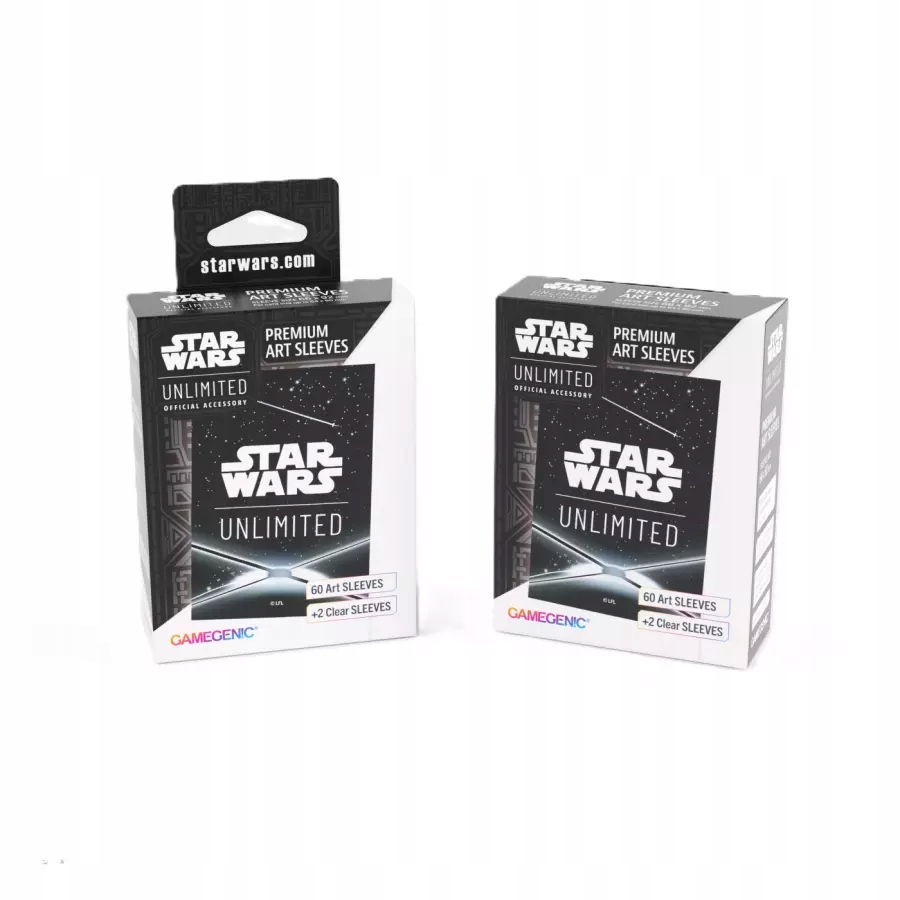 Gamegenic Star Wars Unlimited Card Game Premium Art Sleeves Card Back Black