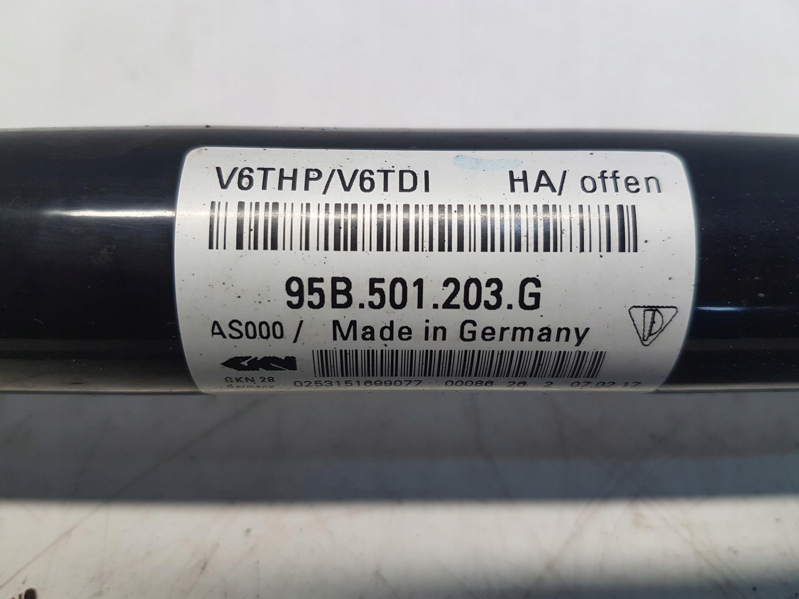 PORSCHE MACAN semi-axis left right rear part rear 3.0d