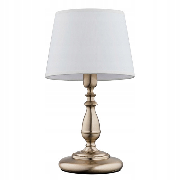 Nočná stolová lampa Alfa Roksana patina/biela 1xE14 10W IP20 35cm