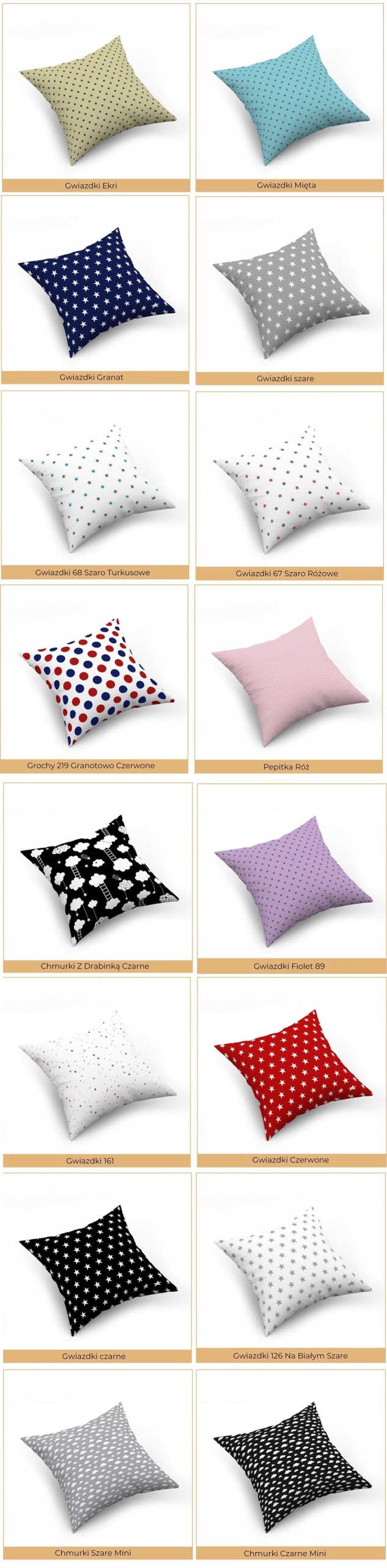 POSZEWKA NA JAŚKA 40x40cm, BAWEŁNA 100%, 19 WZORÓW Kod producenta 112