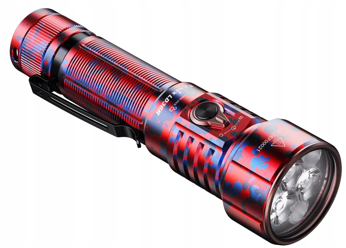 Led svítilna Fenix LD36R Camo+difuzér Akum. 6000 mAh 3600 Lum. Dosah až 385 m
