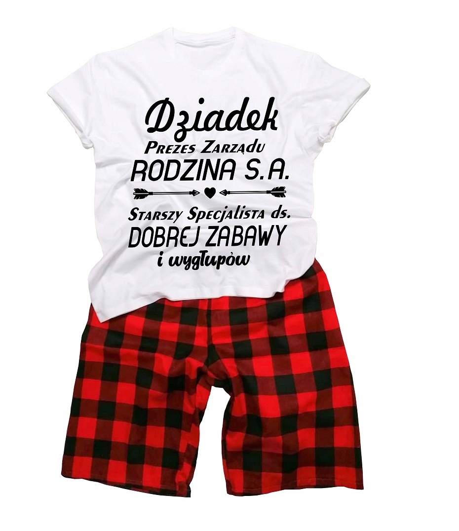 Pánské Bavlněné Pyžamo S Dárek Ke Dni Prarodičů