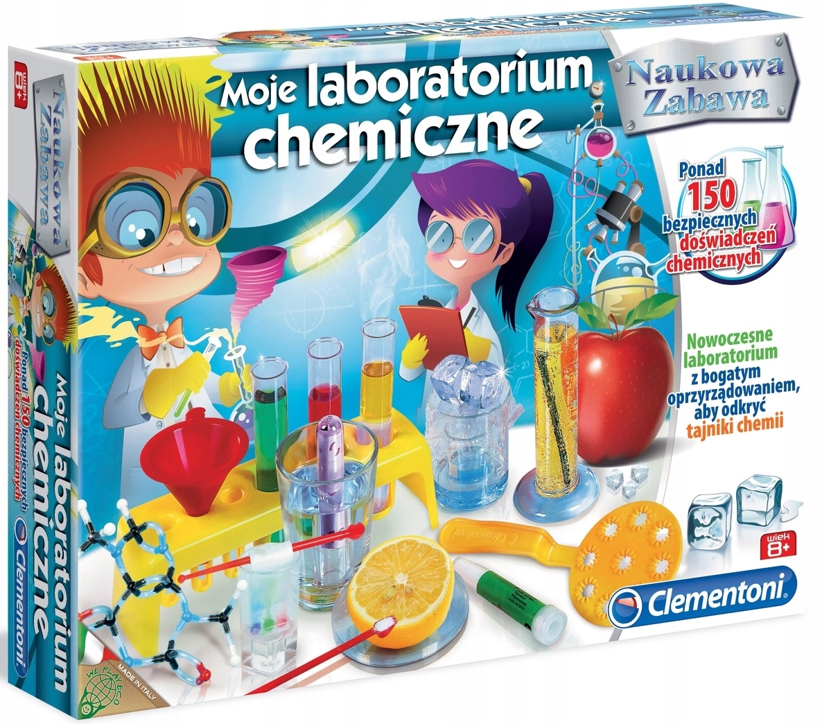 LABORATORIUM CHEMICZNE 150 doświadczeń CLEMENTONI