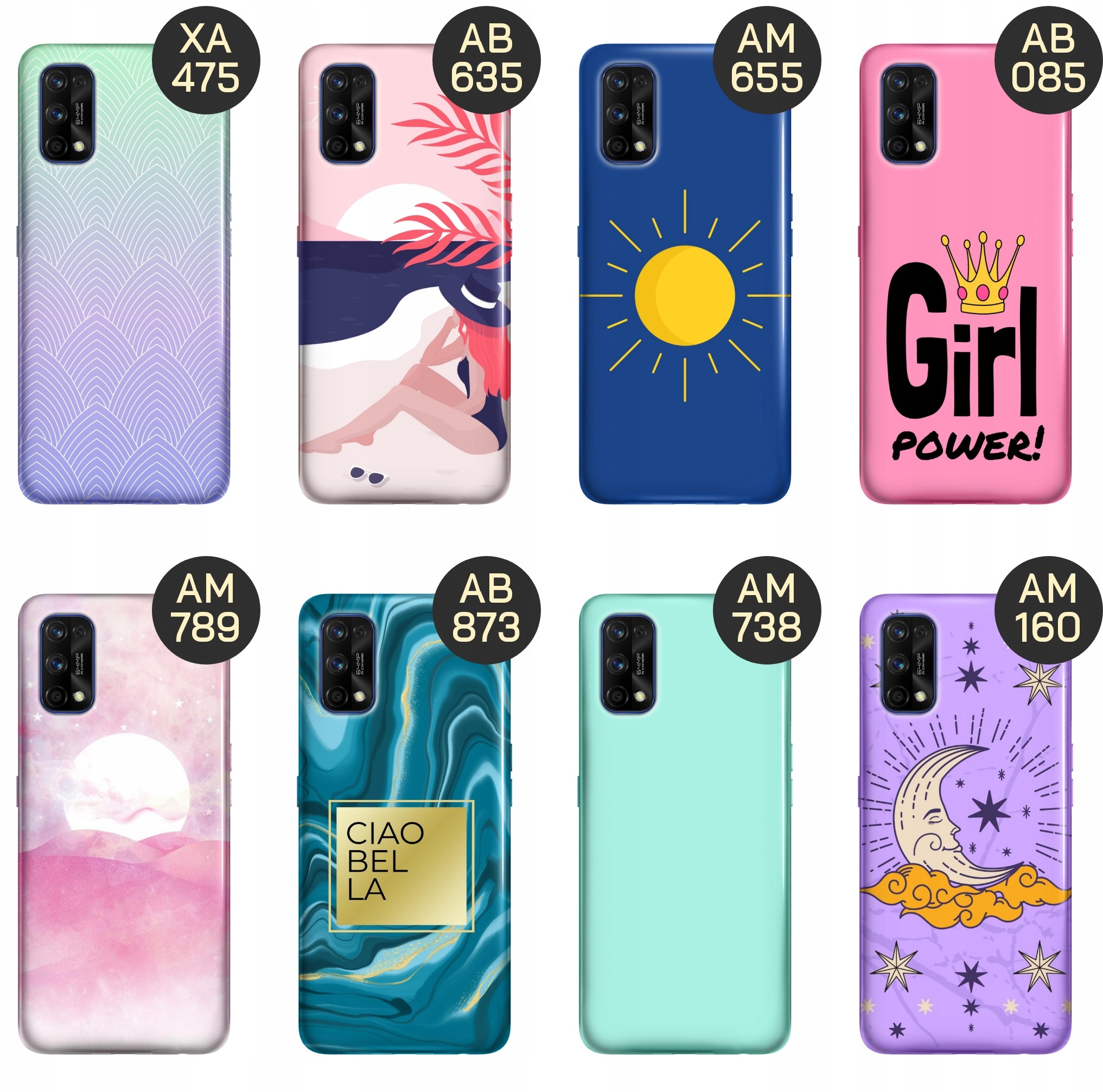 ETUI DO REALME 7 PRO WZORY DLA DZIEWCZYN DZIEWCZĘCE GIRLS OBUDOWA POKROWIEC Typ plecki