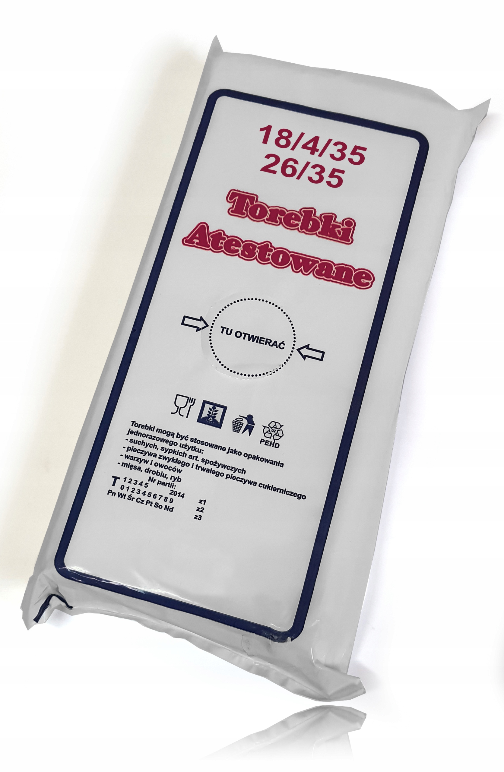 

Woreczki Torebki Foliowe Worki Śniadaniowe 26x35cm