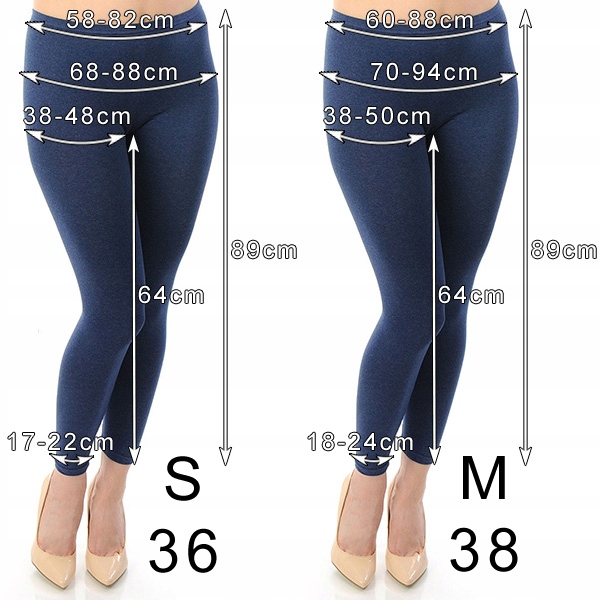 LEGGINSY GETRY LEGINSY BIAŁE M 38 PRODUKT POLSKI Wzór dominujący bez wzoru