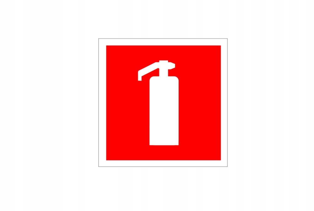 

Naklejka Gaśnica 15x15 cm