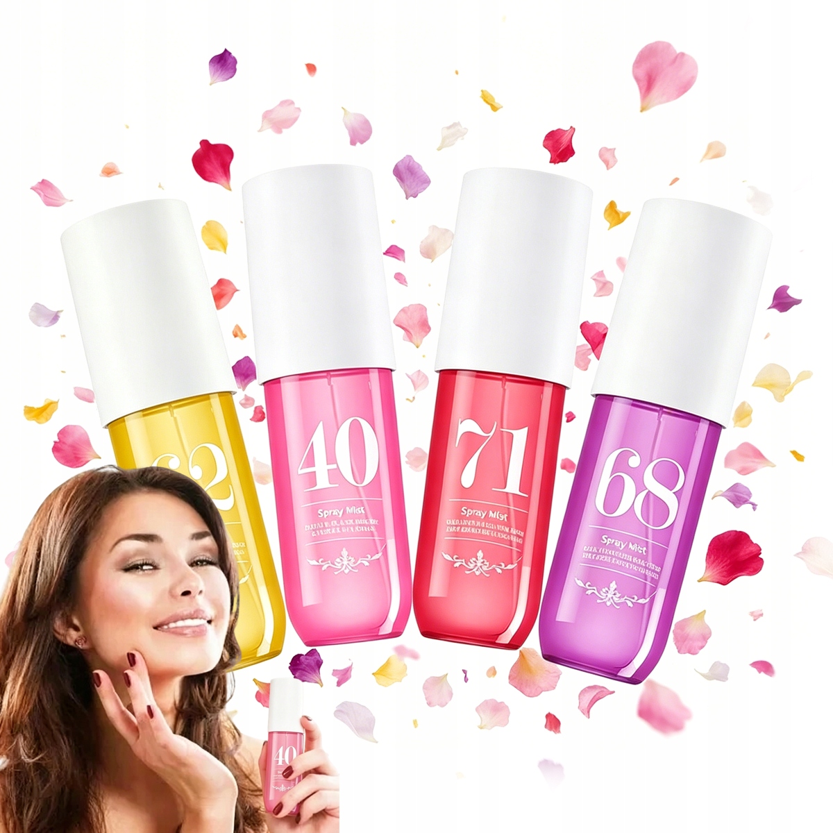 4x Parfémovaná mlha 62 71 68 40 Body Spray Parfémovaný dlouhotrvající