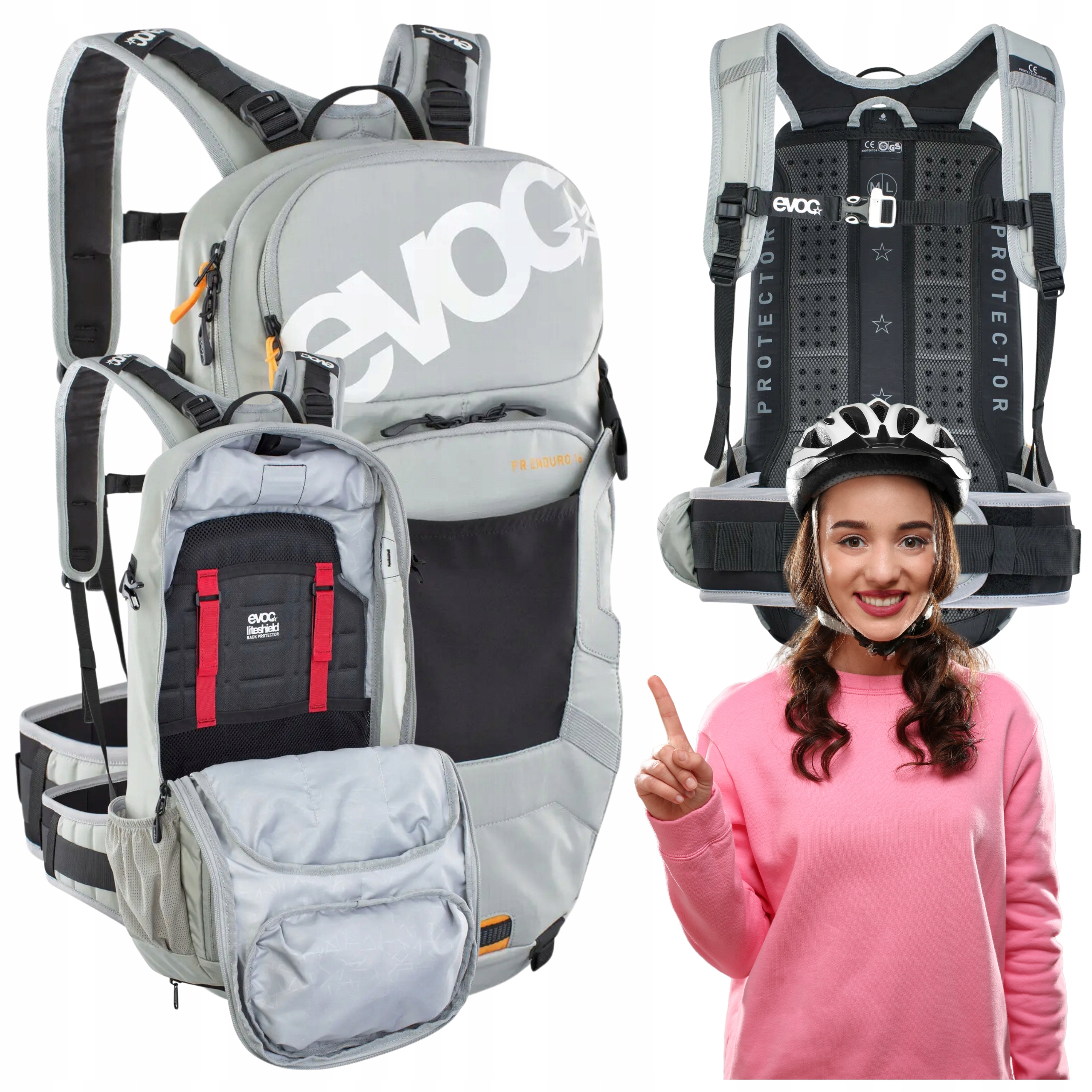 Plecak Evoc Fr Enduro stone M/L 16 L