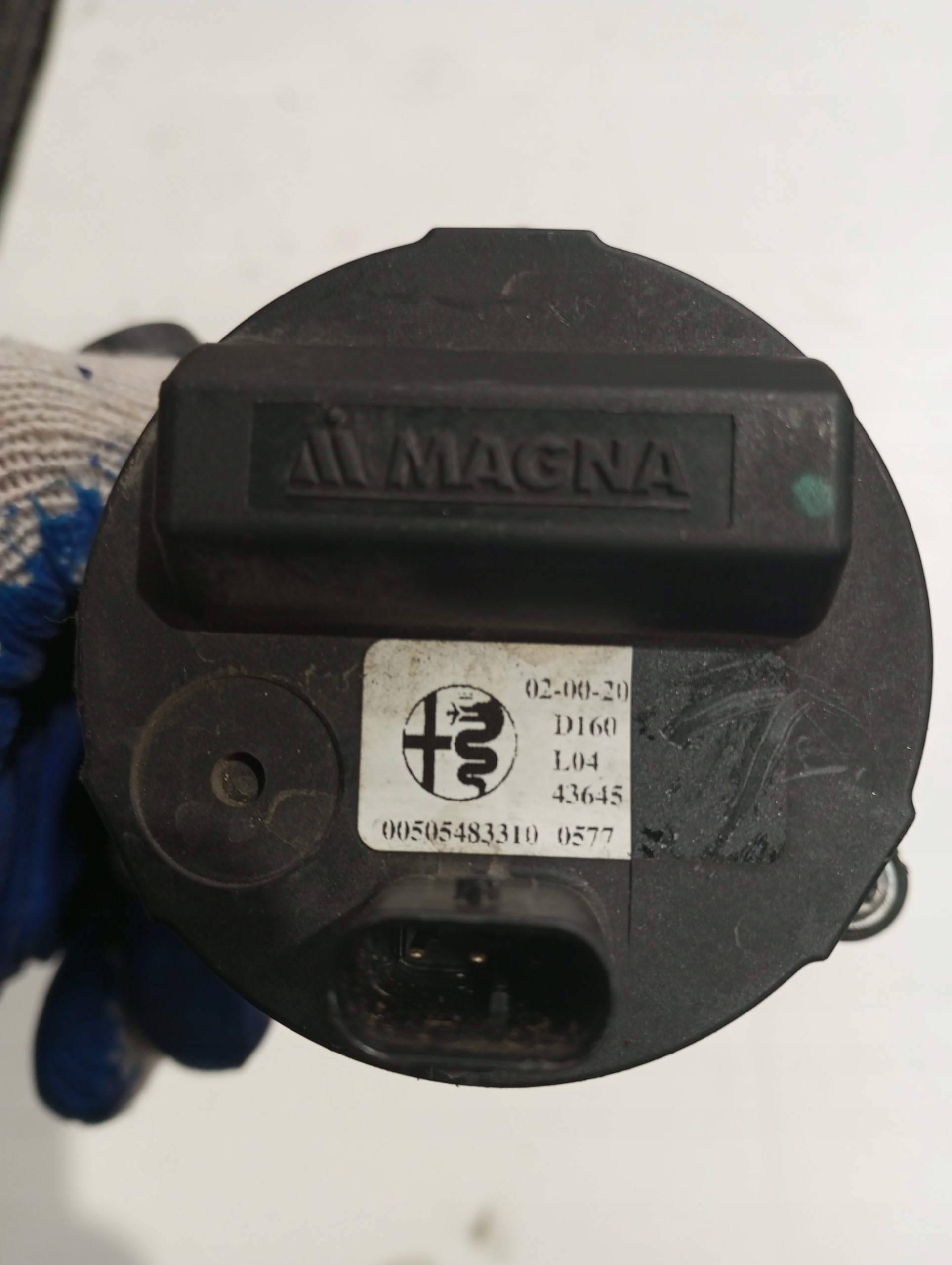 supplementary water pump ALFA ROMEO 00505483310