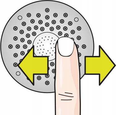 SŁUCHAWKA PRYSZNICOWA CHROM 1 FUNKCJA 31 mm FALA Kolor chrom