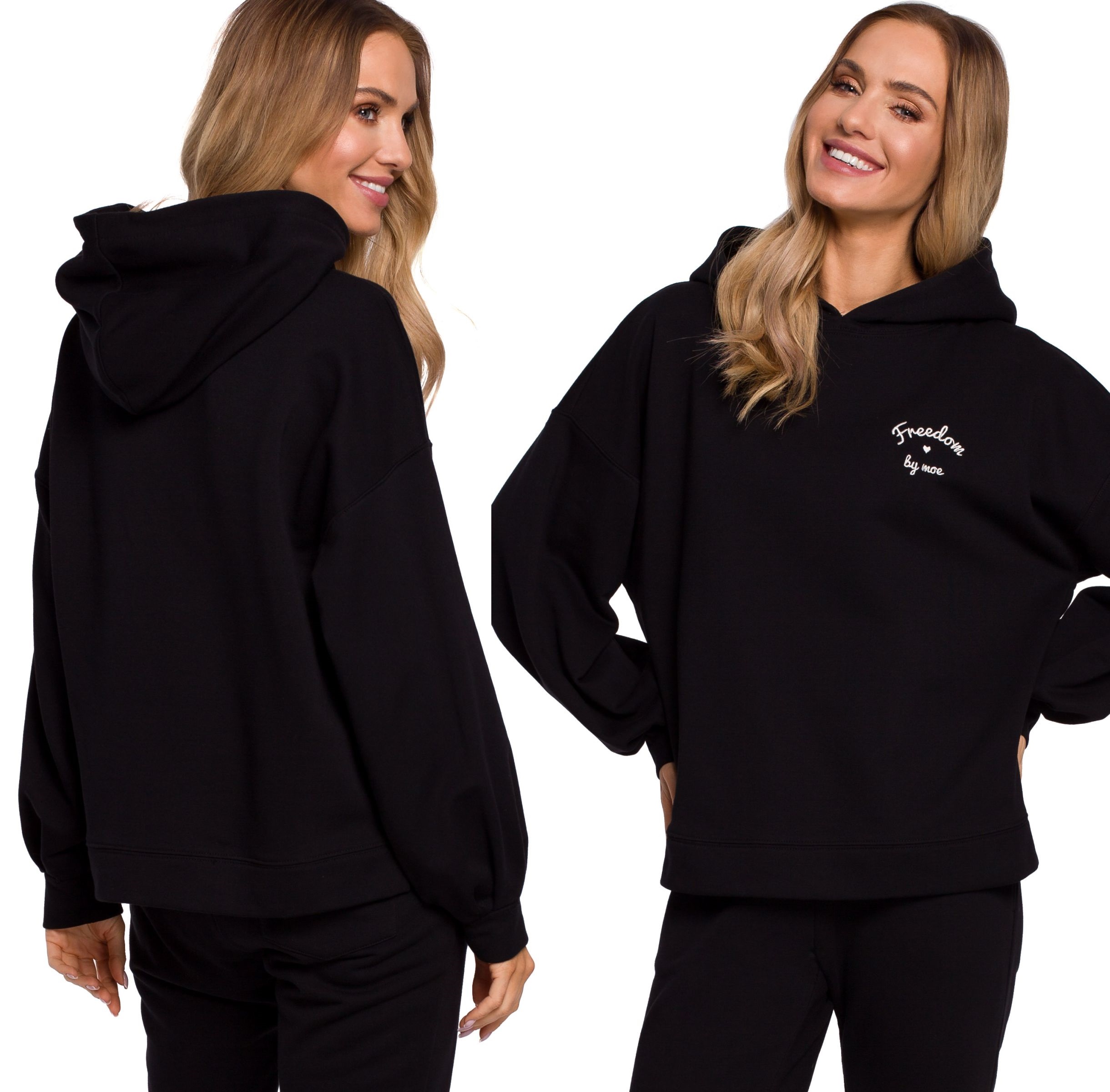 

Duża Bluza Dresowa Oversize Z Kapturem