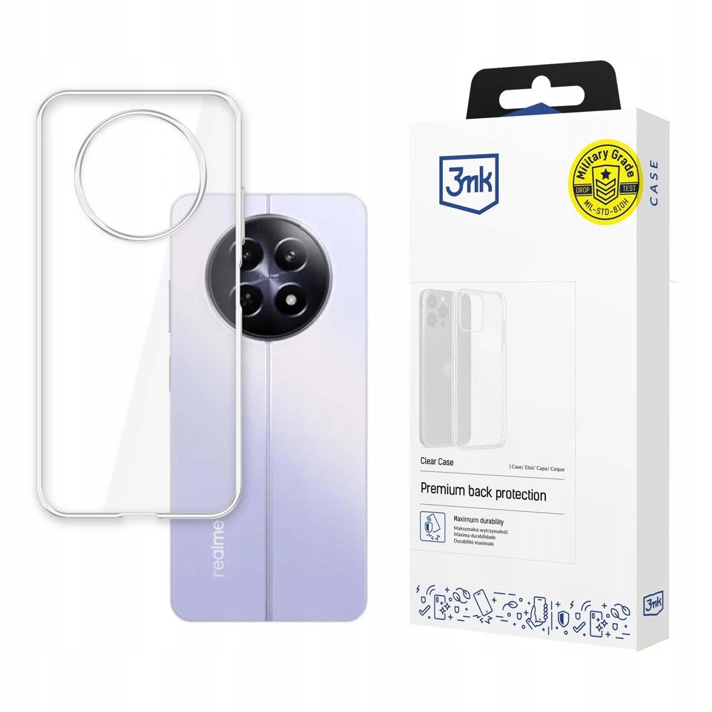3MK Etui Clear Case Do Realme 12 5G 12X 5G Ochrona I Wyjątkowa Wytrzymałość