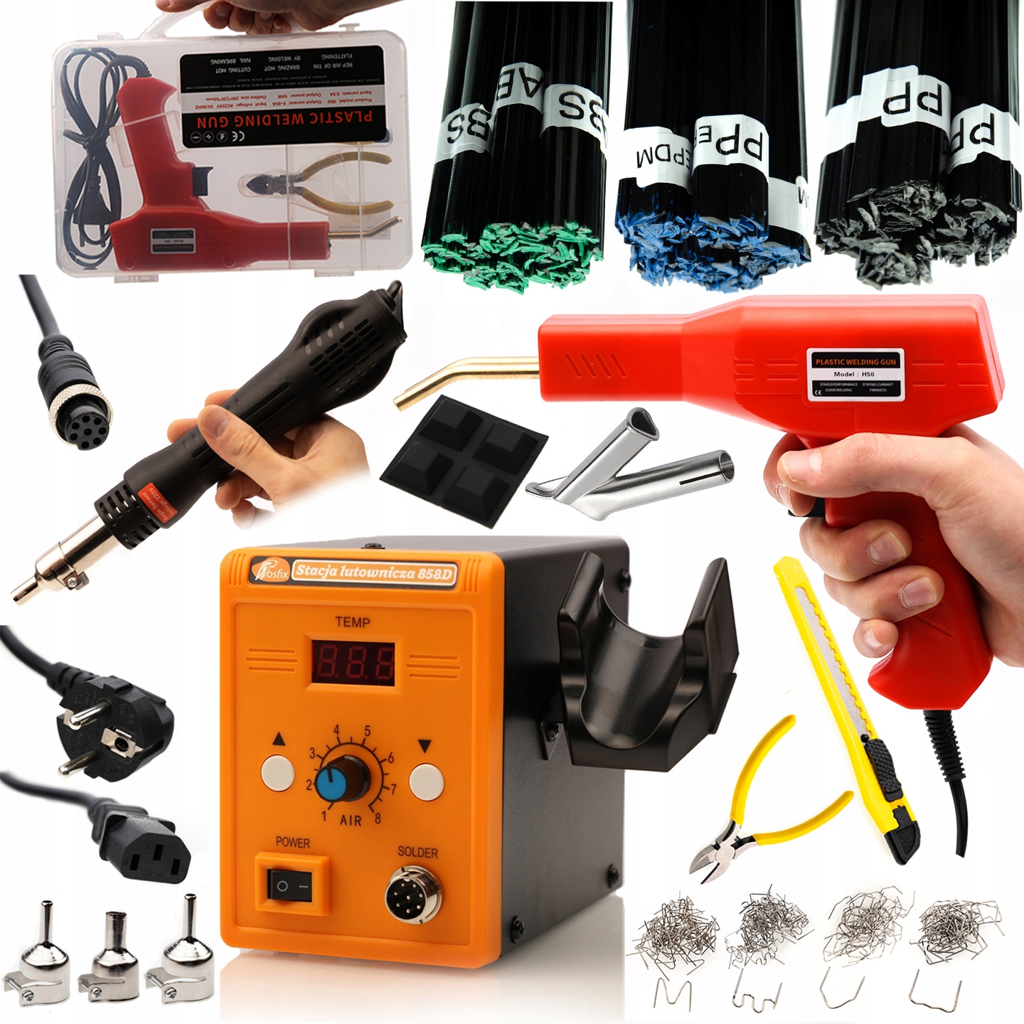 Svářečka Sešívačka Na Plast 858D Pojivo Bot Max