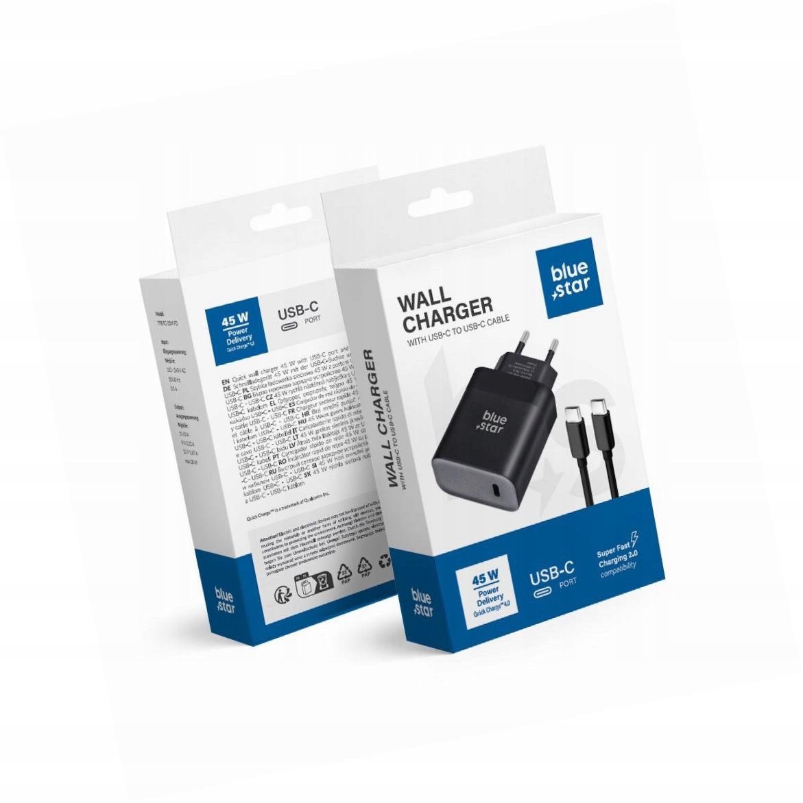 Szybka ładowarka 45W z odpinanym kablem Usb-c do Samsung Galaxy S20 Fe