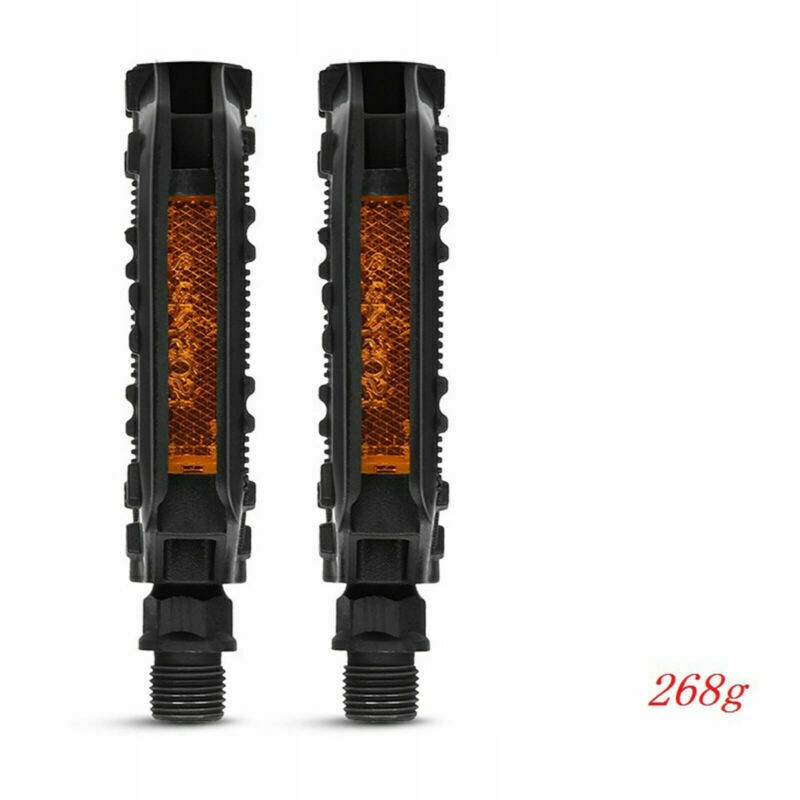 PEDAŁY ROWEROWE PLATFORMOWE DO ROWERU METALOWE MTB UNIWERSALNE 2SZT Kolor dominujący czarny