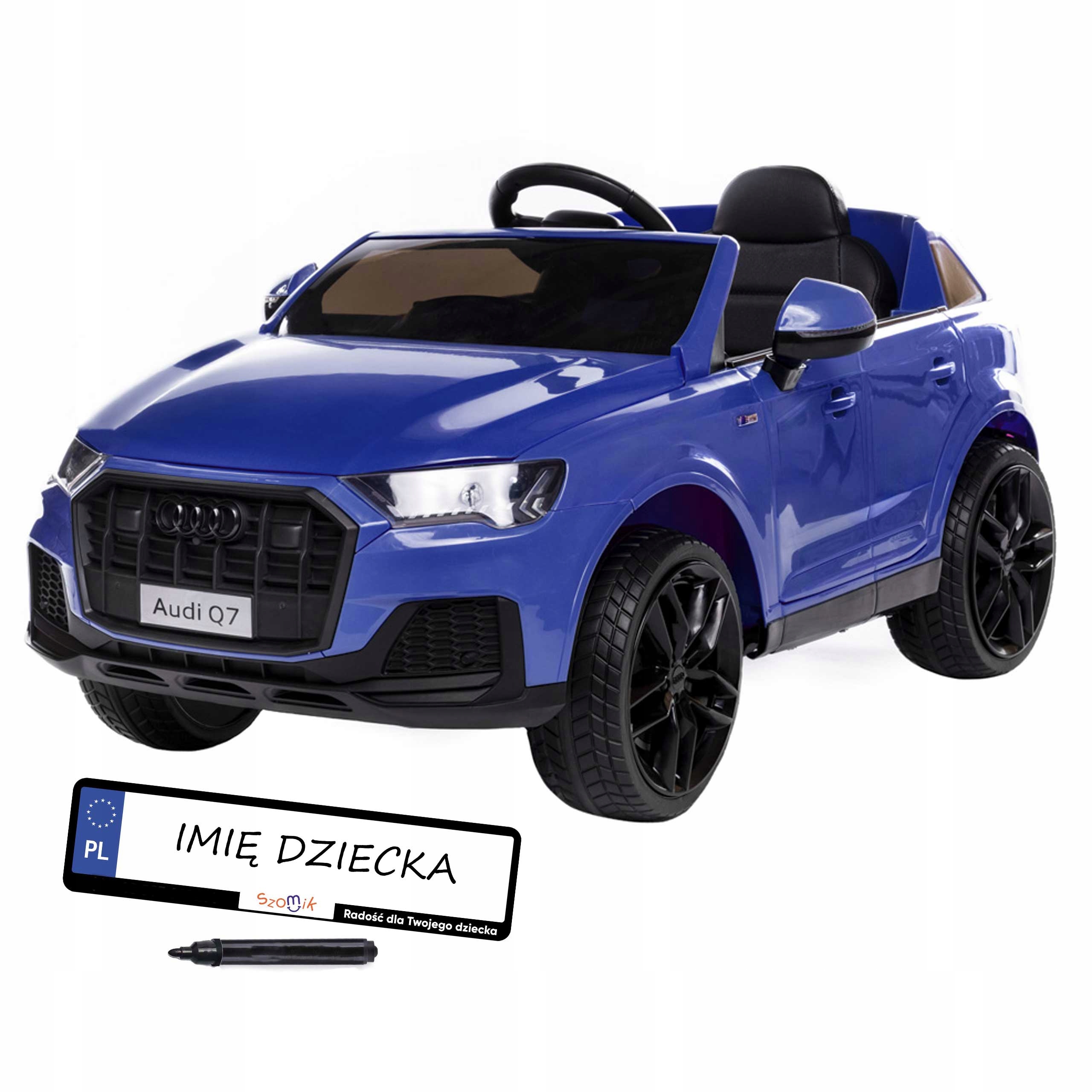 Auto na akumulator Audi Q7 S Line Eva Skóra Pilot 2.4 G Led Tablice