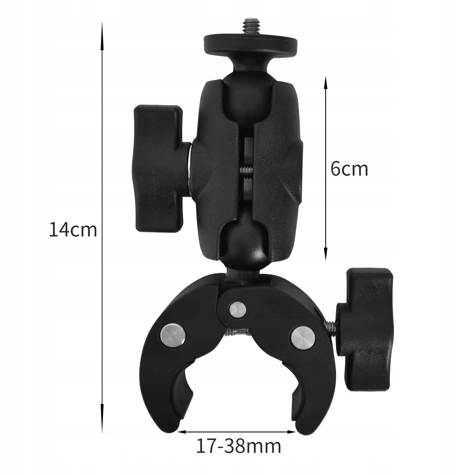 Mini Magic Arm Z Clamp Do Kamer Sportowych Motocykl Rower 360° ZIMOER — miniatura 2