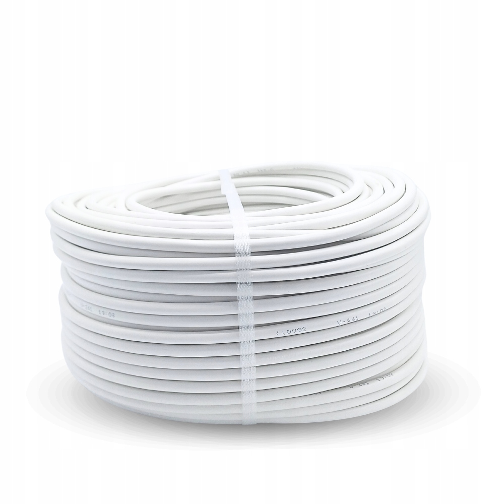 Przewód instalacyjny kabel YDY żo 3×2,5 450/750V 1mb okrągły biały Długość kabla 100 m