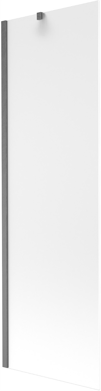 Mexen Next vanová zástěna 1-křídlová 60 x 150 cm, sněh, kartáčovaný gun gra