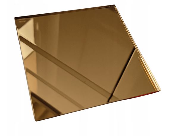 Zrcadlo akrylové dekorativní zrcadla zlaté 700 x 700 mm 3 mm silné