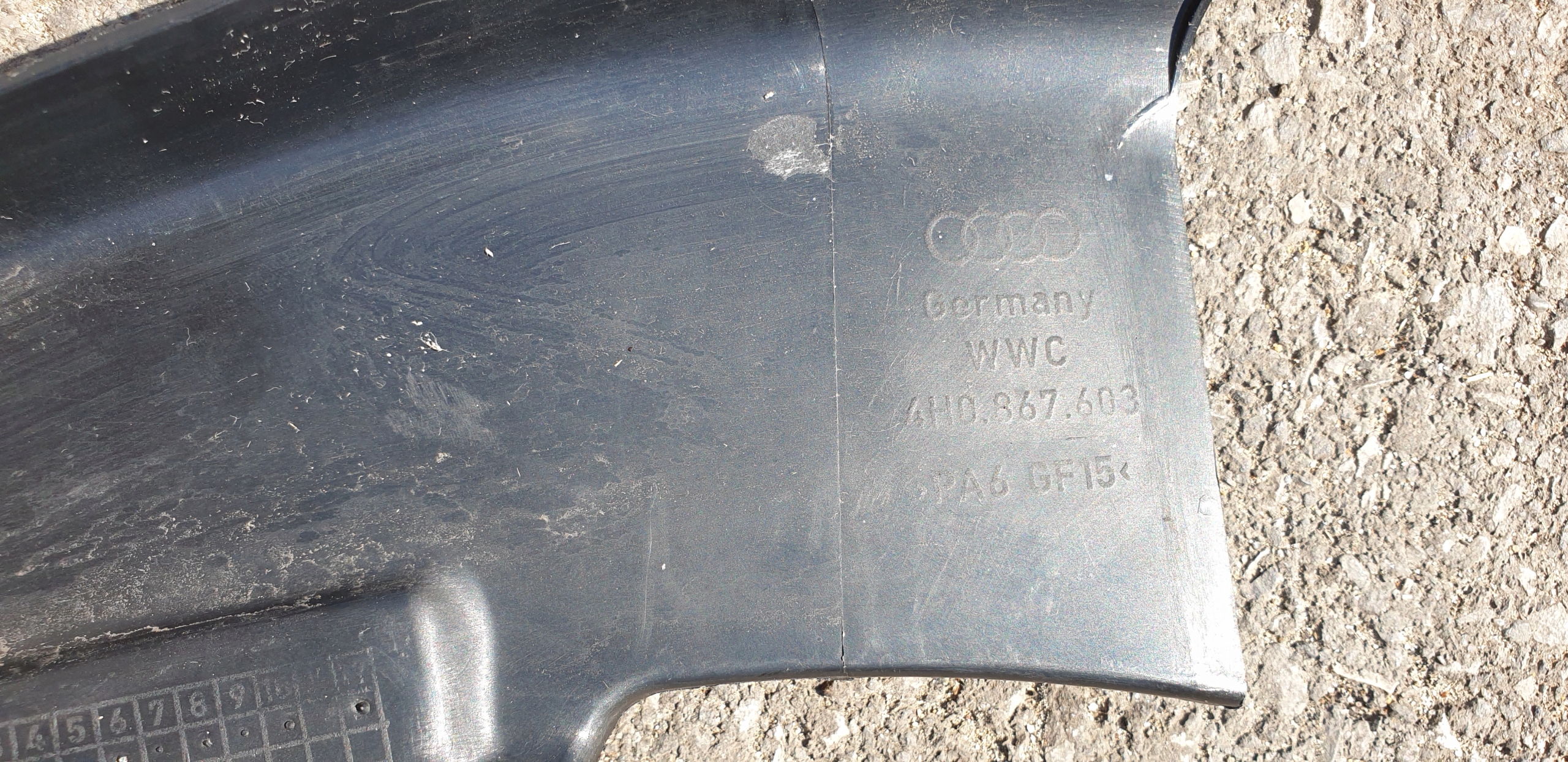 cover door frame moulding left rear part AUDI A8 D4 4H KROTKI OE