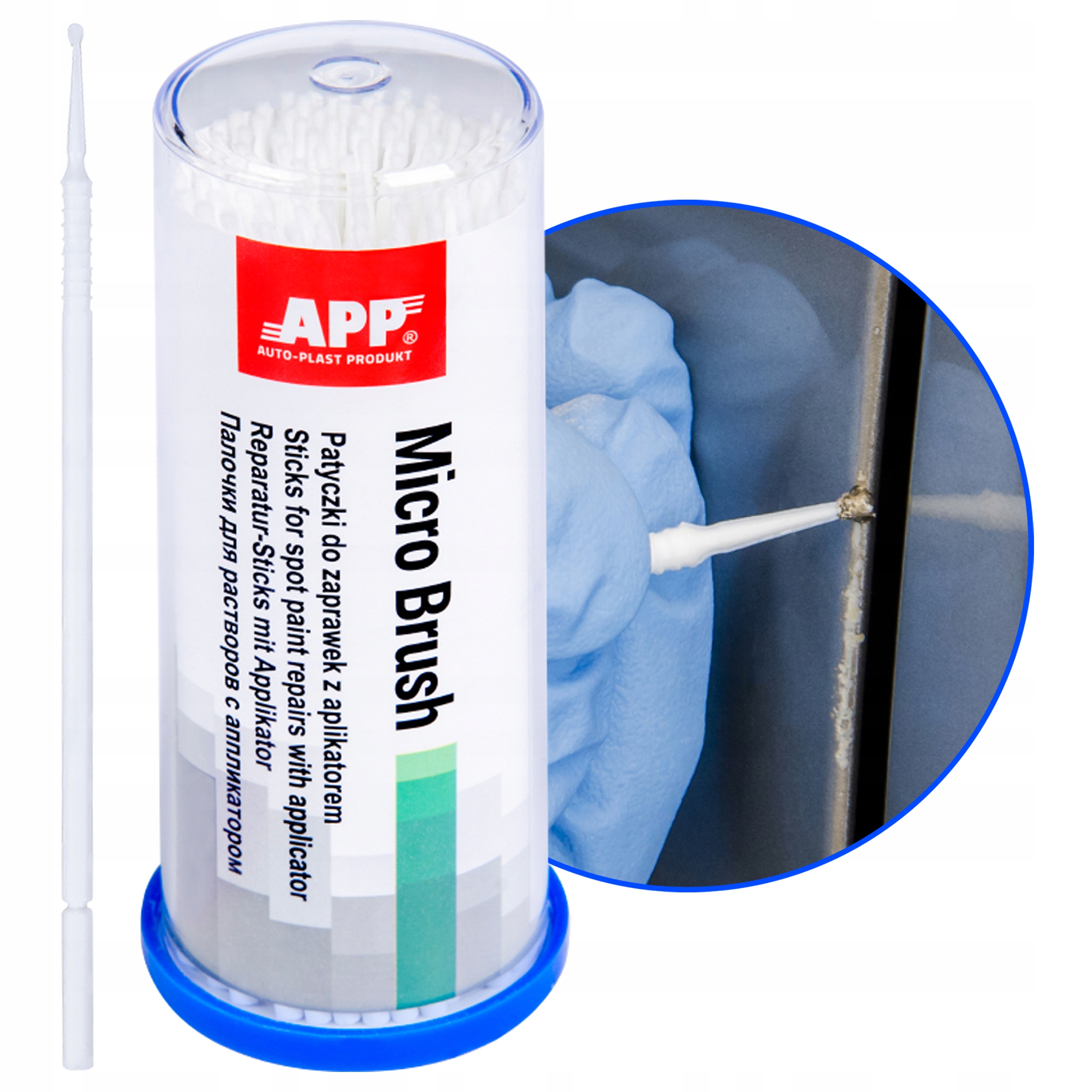 Patyczek do zaprawek aplikator Biały 1mm APP 1 sztuka