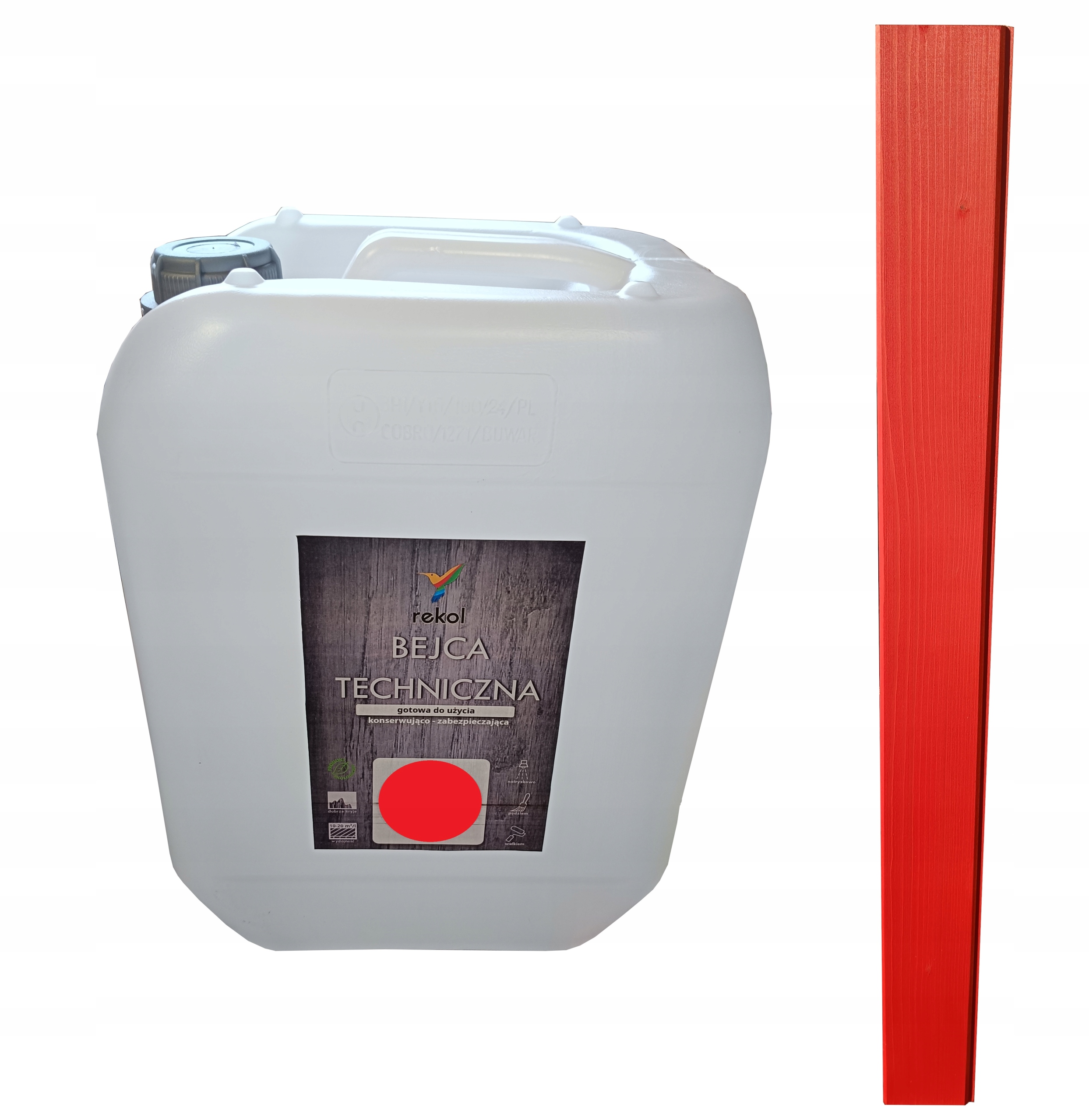 Rekol Technické Mořidlo Červené 10 L Pro Stavební Bednění Pro Průmysl