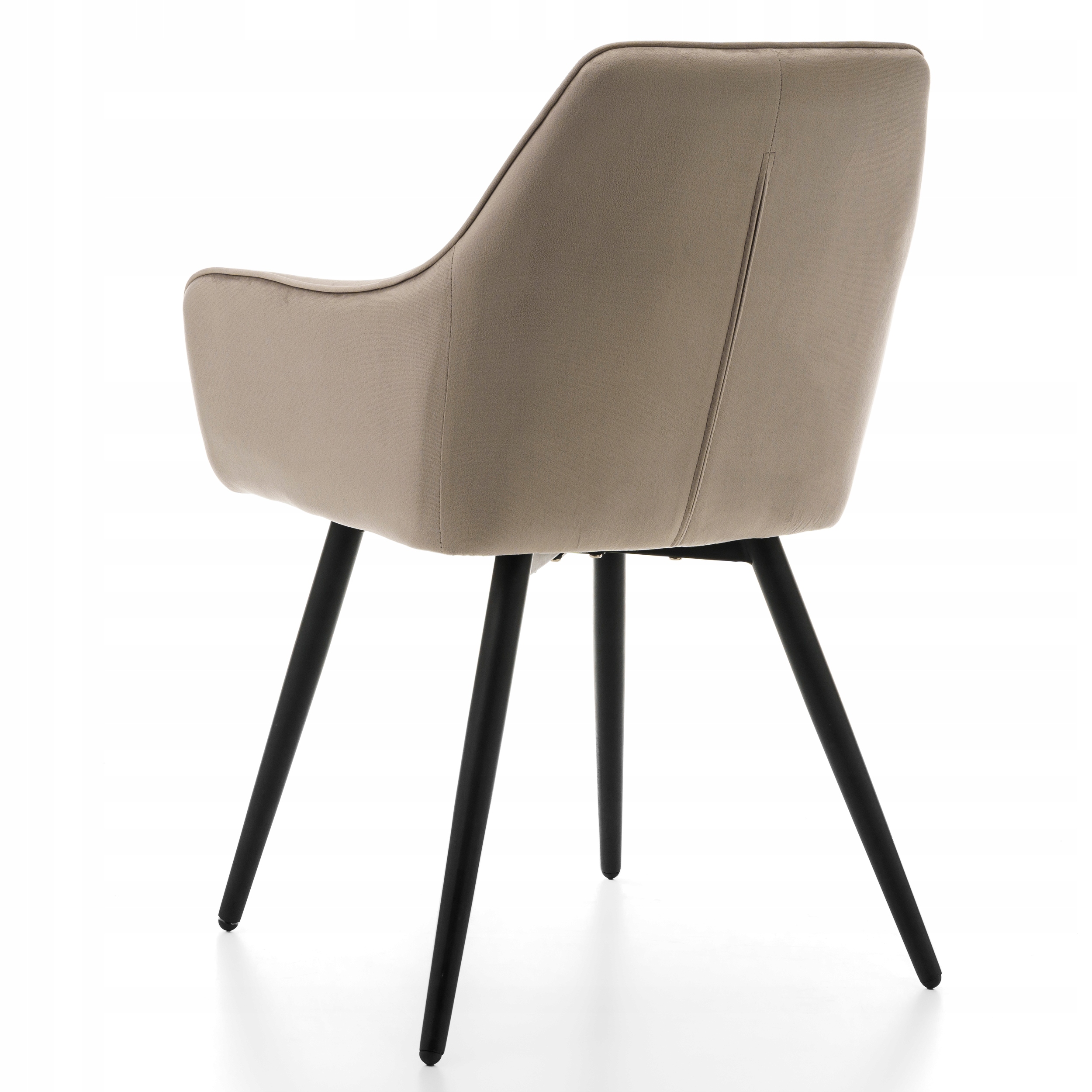 KRZESŁO TAPICEROWANE PIKOWANE WELUROWE DO SALONU JADALNI NOWOCZESNE PASSO Szerokość mebla 58 cm