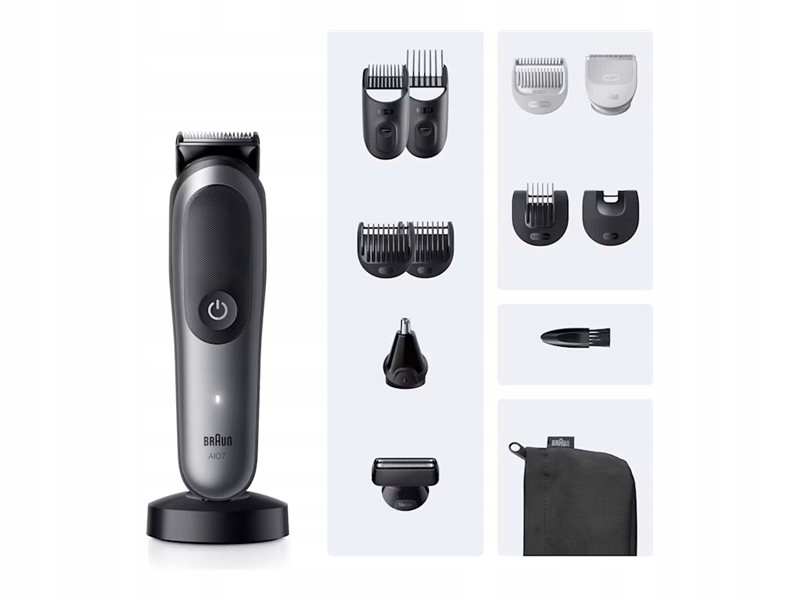 Braun Multi Groomer AIO7560 BlkSpcGry Braun