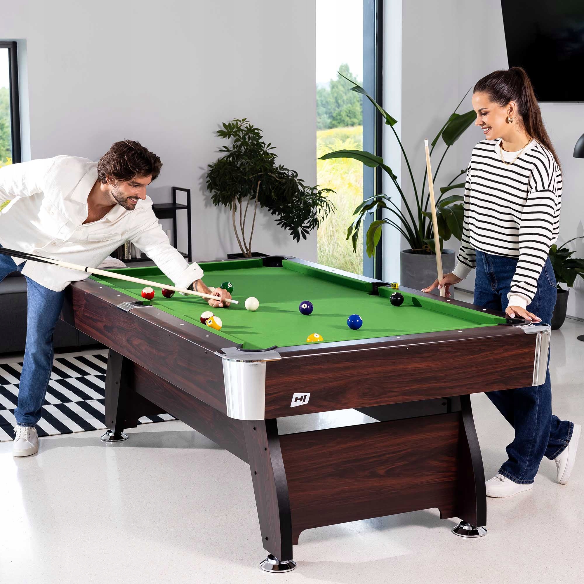 SOLIDNY STÓŁ BILARDOWY SPŁYWOWY Stoły do Bilarda i Wyposażenie 7FT Rozmiar stołu 7 ft