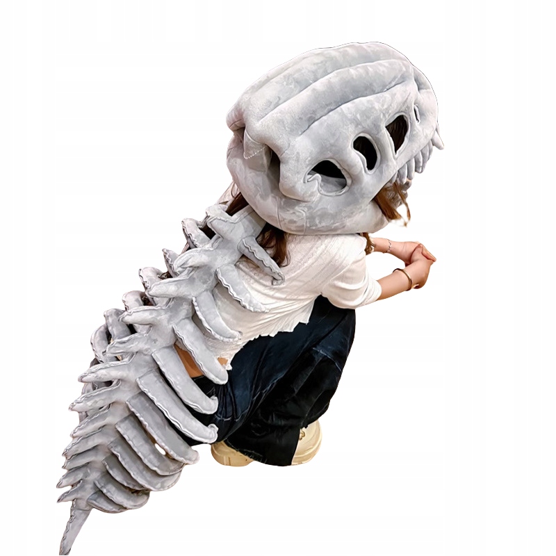 kostra Masky Maska Halloween Simulace Drak Kosti Na Hlavu 75 CM