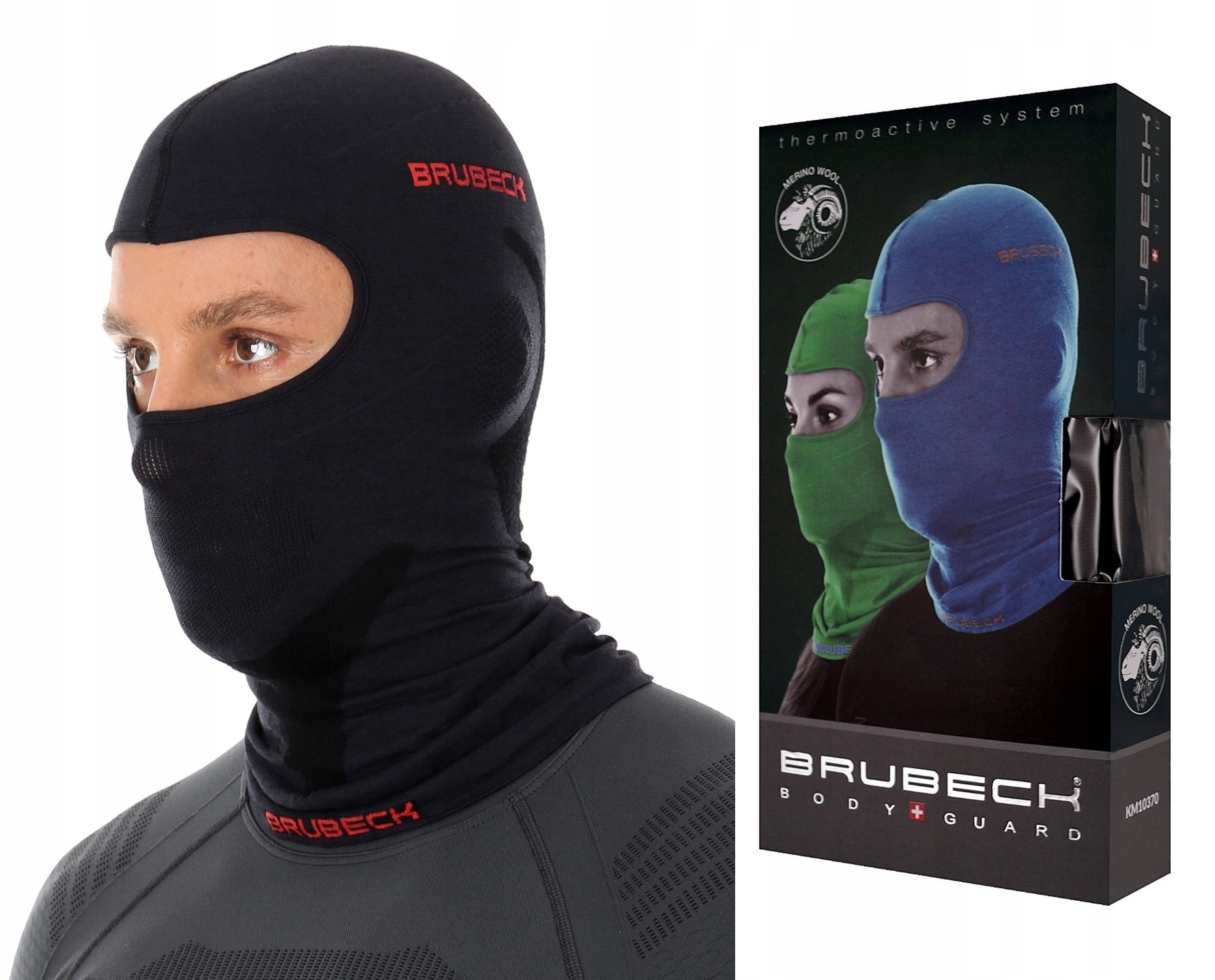 Kominiarka termoaktywna Wełniana Brubeck Merino Ciepła Elastyczna Do Pracy