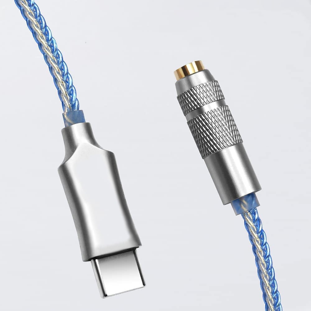 KABEL ADAPTER DAC AUDIO USB-C NA MINI JACK 3,5 AUX 32 BIT 384KHZ Marka Inna