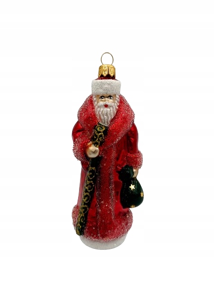 

Bombki Choinkowe Szklane Mikołaj zimowy 12,5cm