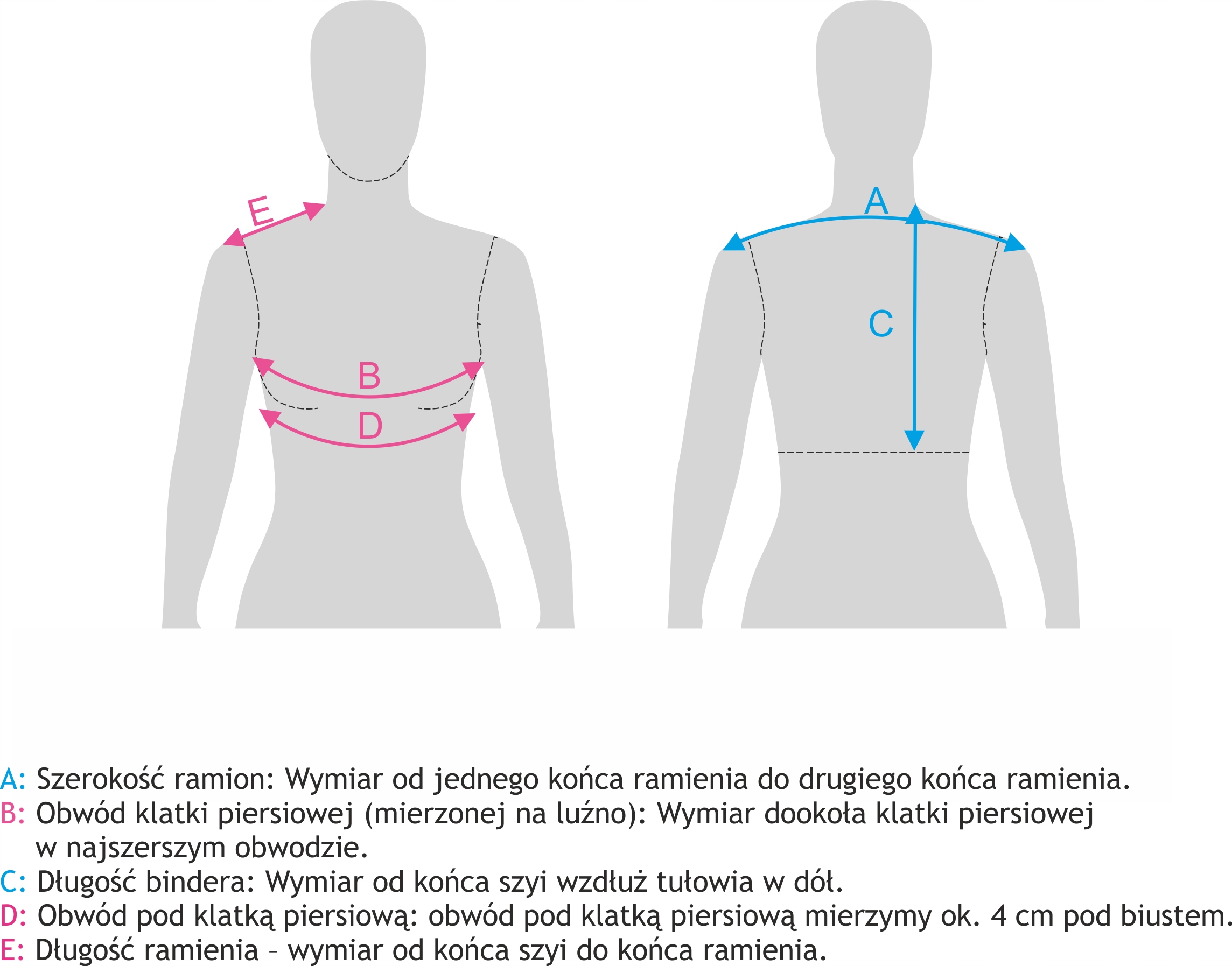 BINDER SPŁASZCZAJĄCY PIERSI Produkt Polski Czarny Kolor czarny