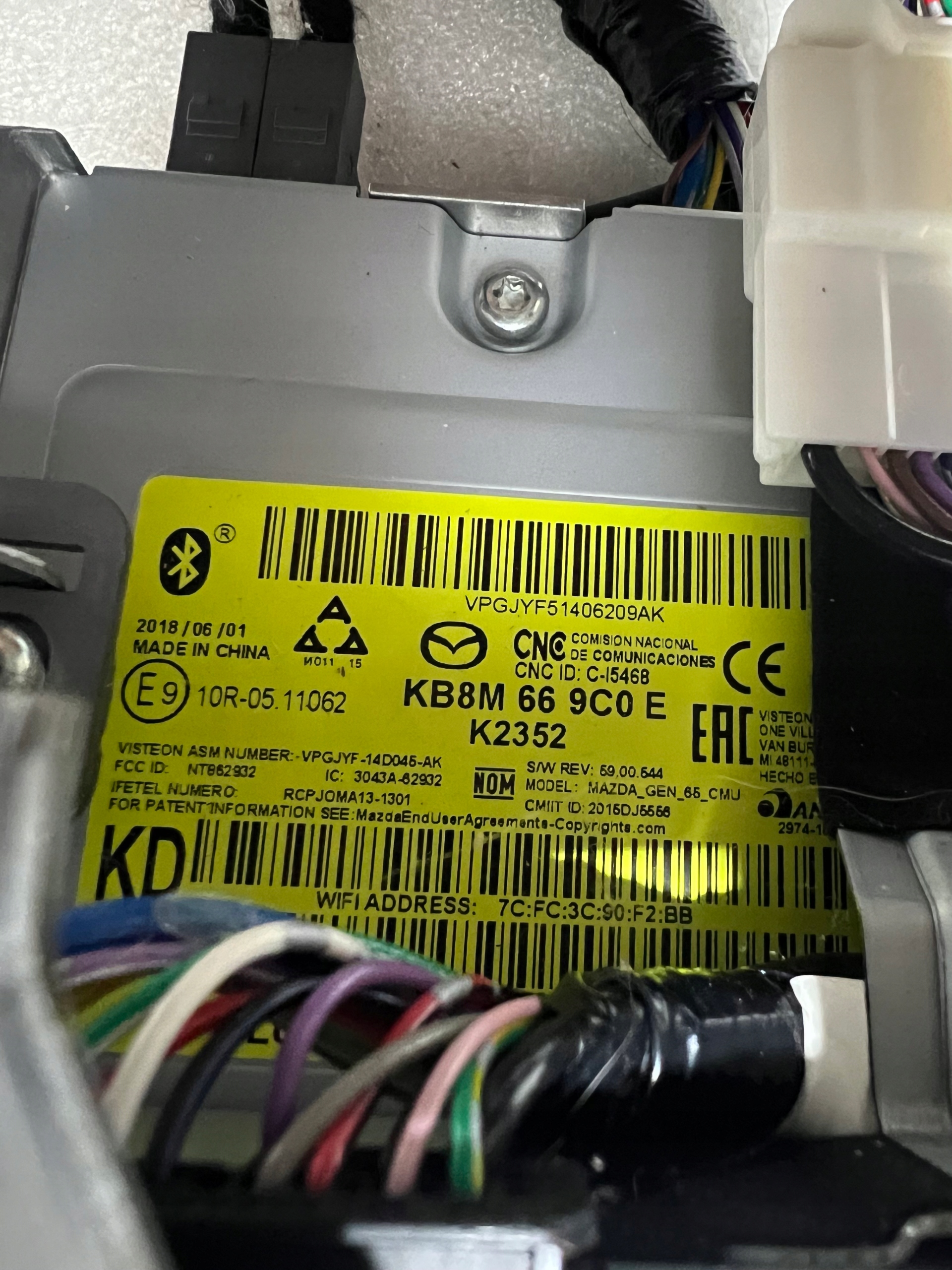 mazda KF радио дисплей 2020 год