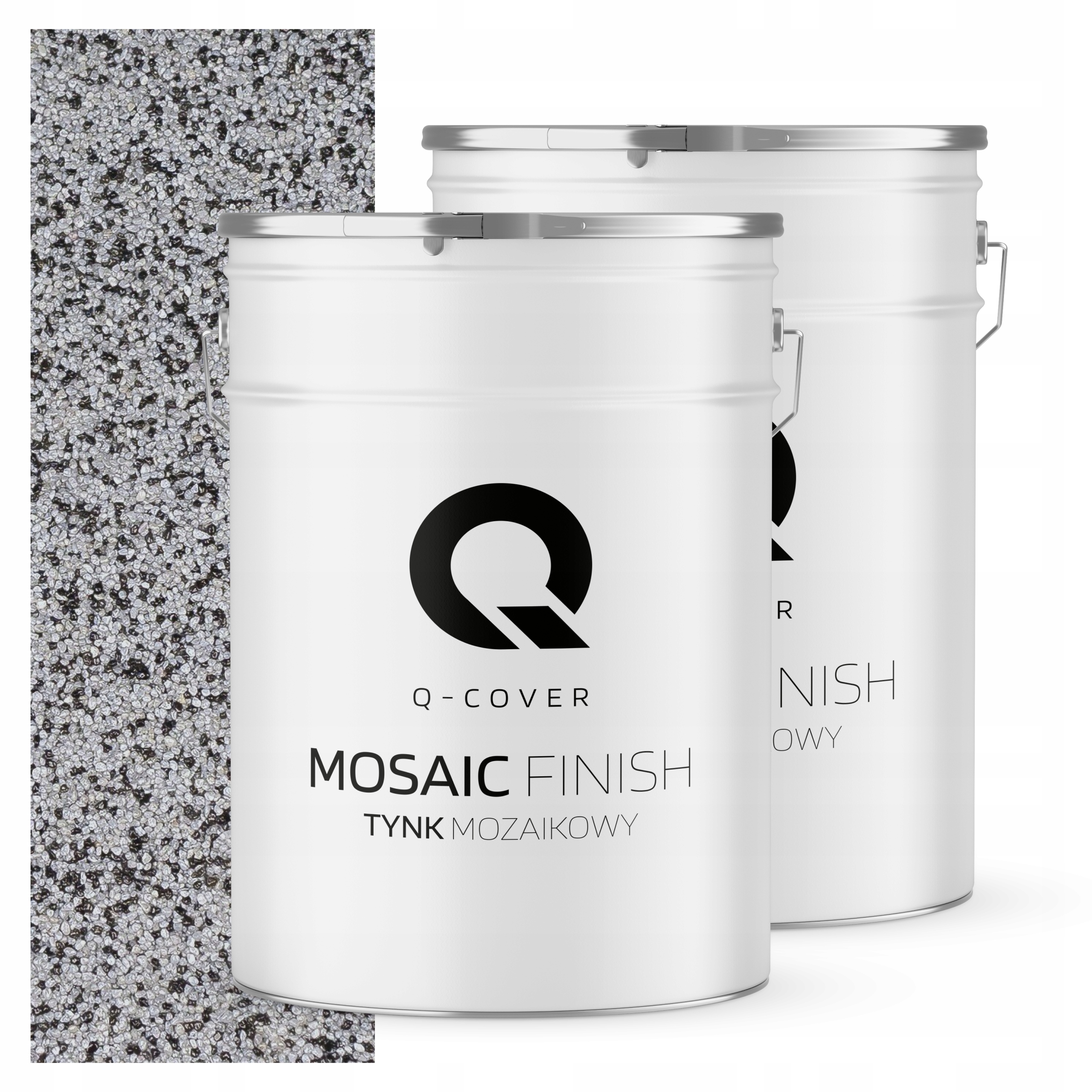 Mozaiková pryskyřičná omítka 25 kg Vnitřní vnější šedá M34 Ozdobná