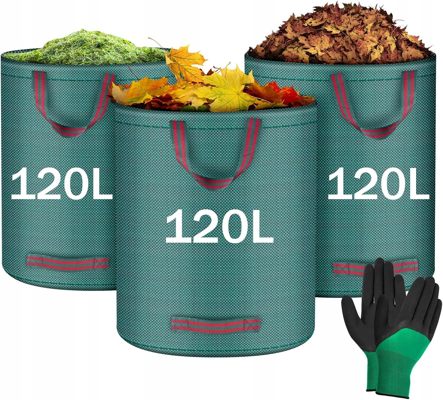 Levně Taška Na Listy Polypropylenová Zelená 120 L Ekologická