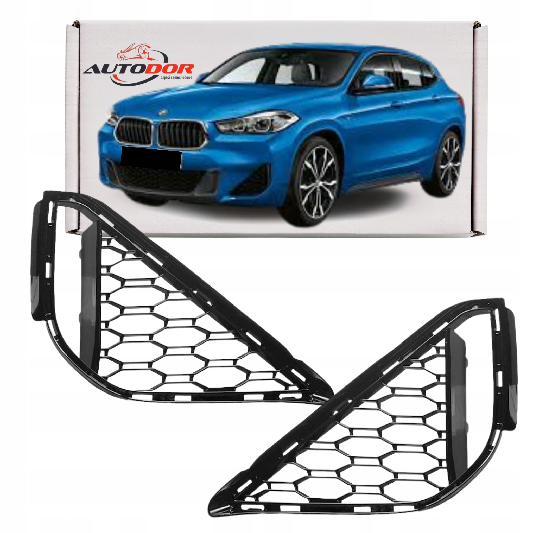 Bmw X2 F39 M-paket 2018- Mřížky Krytky Nárazníku Přední Pravá Levá Sada