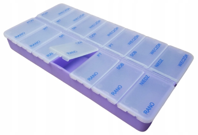 

Kasetka Na Leki Tabletki Pojemnik Organizer 7x2