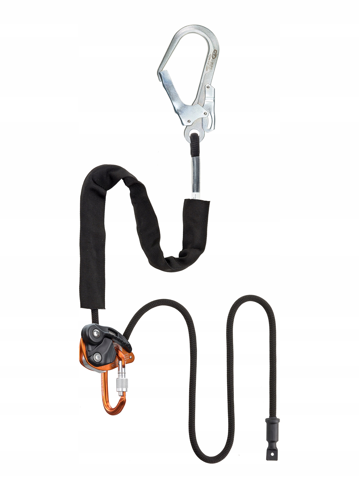 Lonża stabilizująca Climbing Technology Finch+ Steel 2m - black