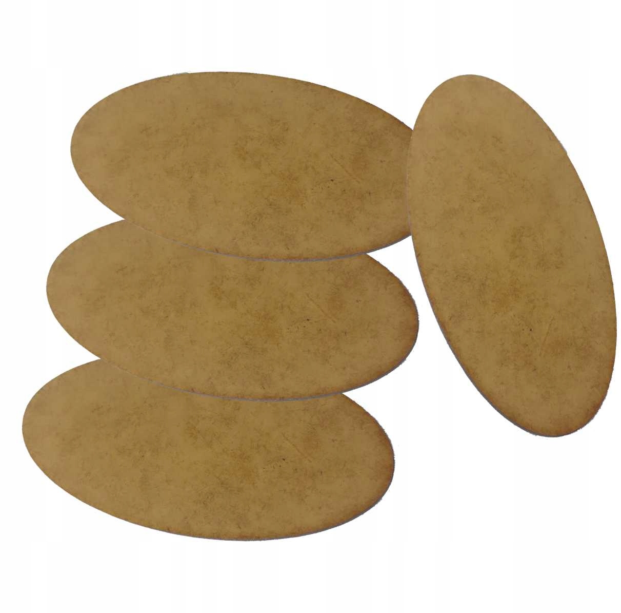 Podstawka owal 170x105 mm OVAL bases 4szt. MDF/HDF