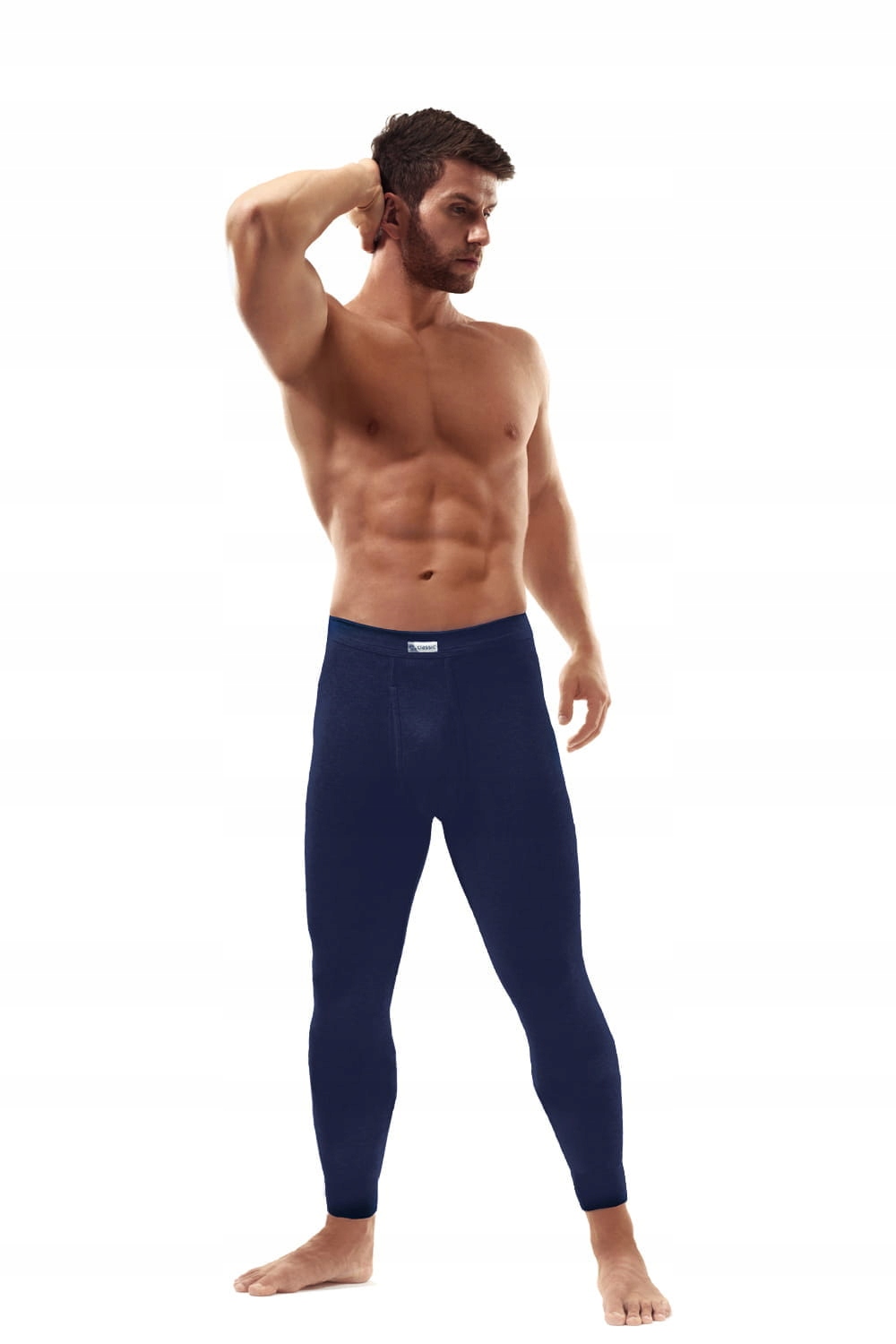 Kalesony e.CLASSIC prążek, kolor [Rozmiar S, Kolor granatowy]