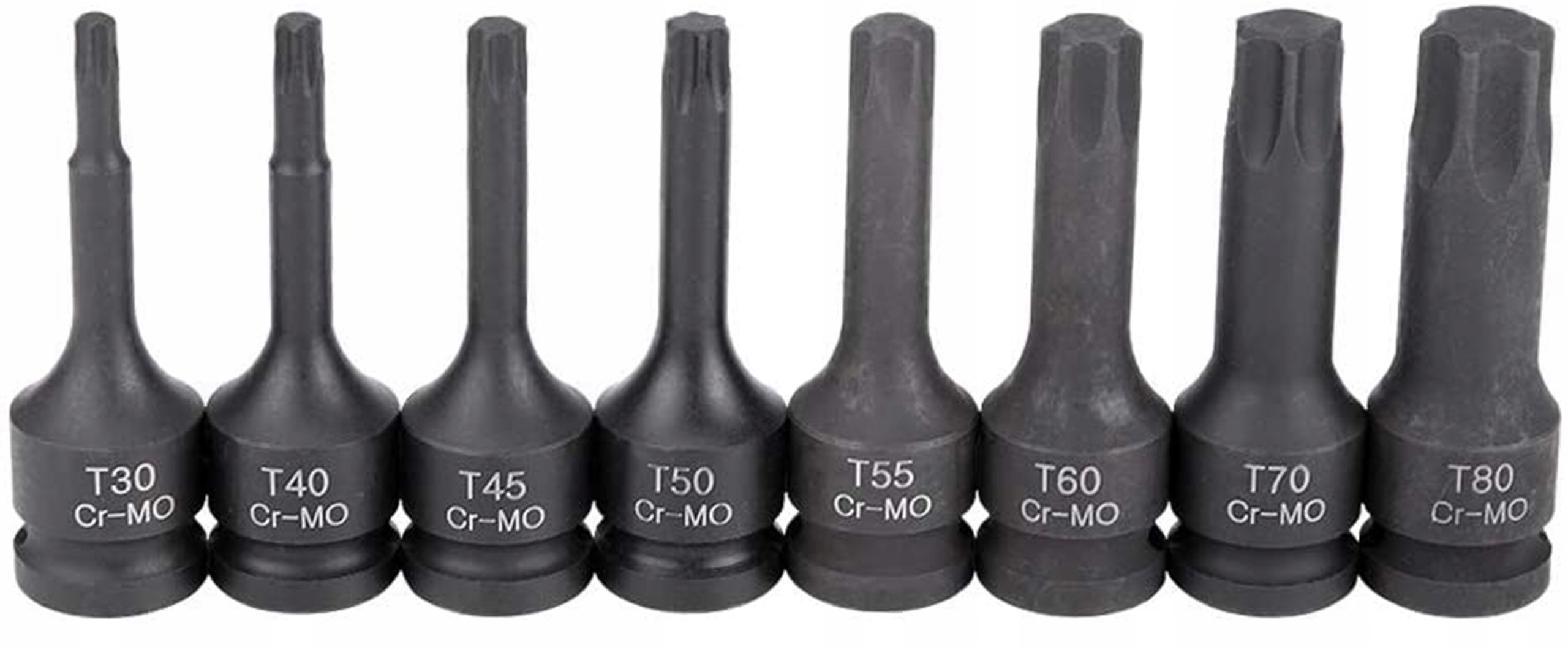 KLUCZE WPUSTOWE TRZPIENIOWE UDAROWE TORX 1/2 T30-T80 NASADKI 78 MM 8 EL Marka Vorfal