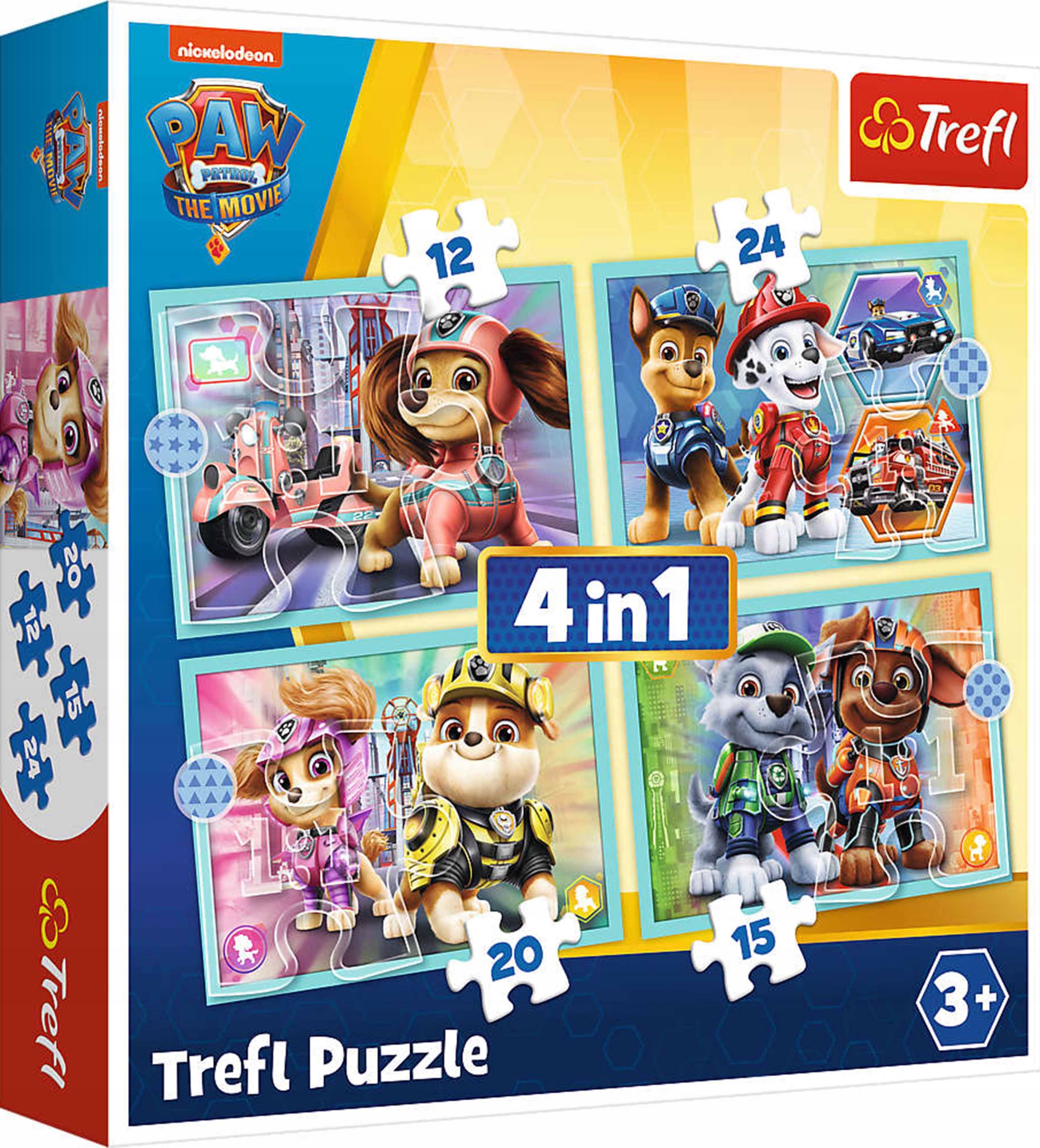 

Trefl Puzzle Dla Dzieci 4w1 Psi Patrol Pieski 3+