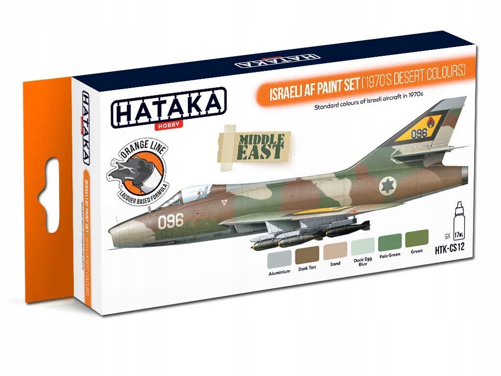 Sada Barev HTK-CS12 Israeli Af paint set (1970's desert colors)