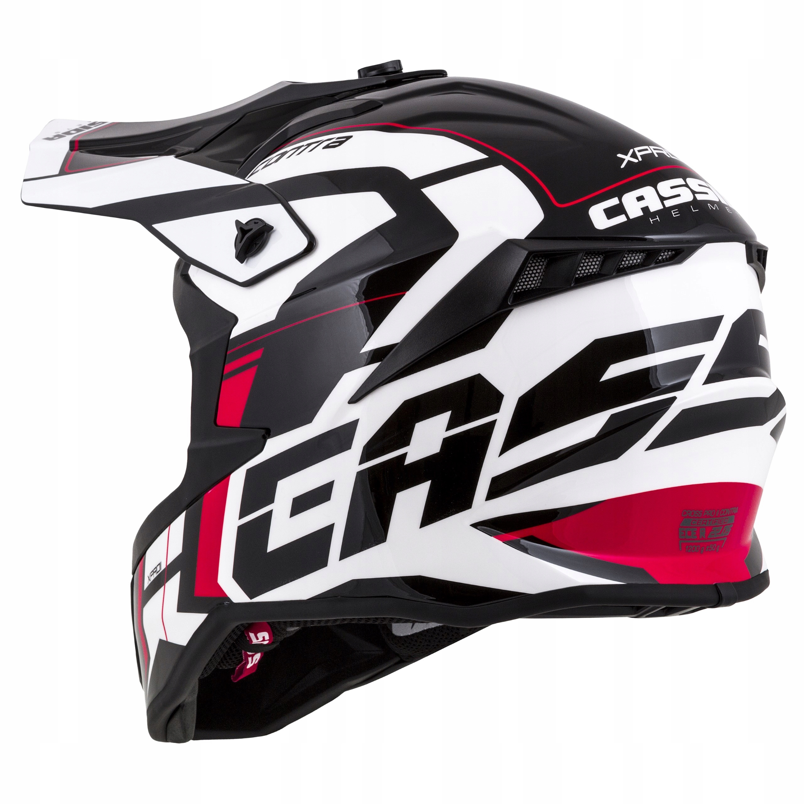 SOS CASSIDA KASK MOTOCYKLOWY CROSS WŁÓKNO SZKLANE Cechy dodatkowe deflektor nosa