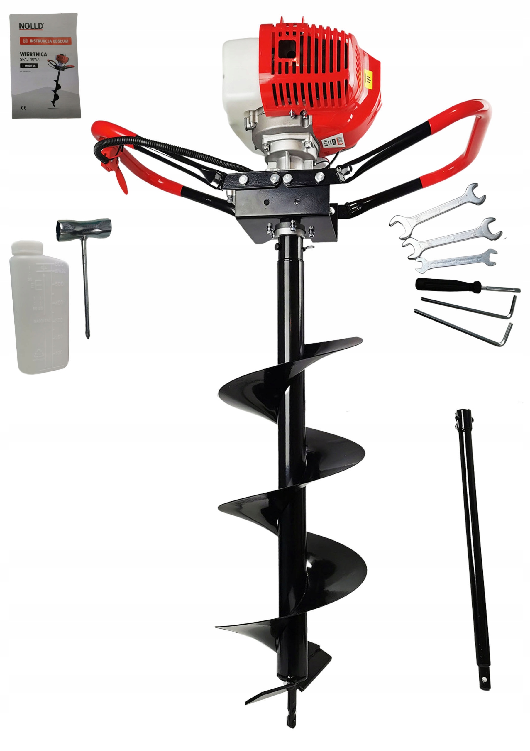 ŚWIDER DO ZIEMI SPALINOWY + WIERTŁO FI 25 CM + 50 Zasilanie spalinowe